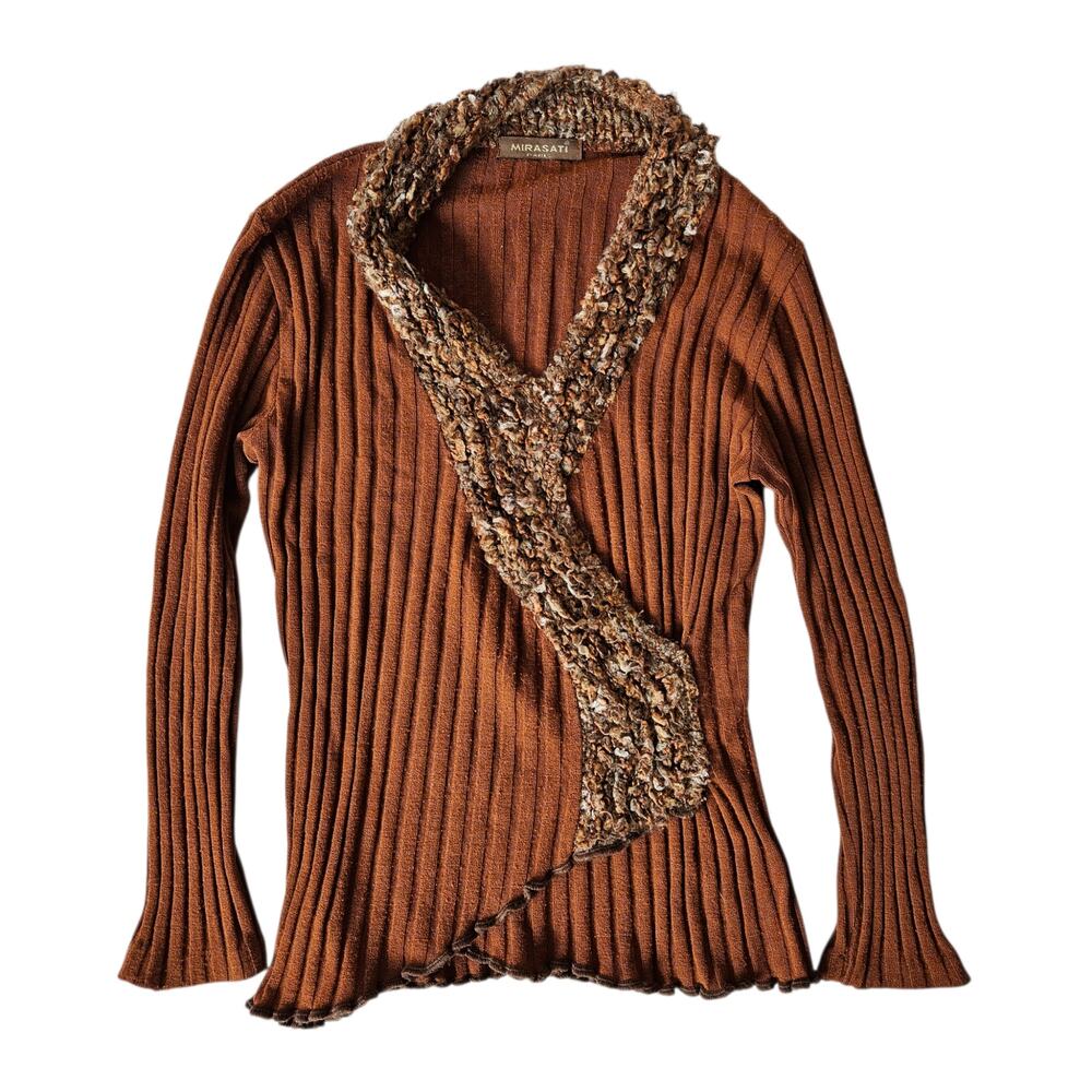 Euro Fairycore Sweater Burnt Orange - Small